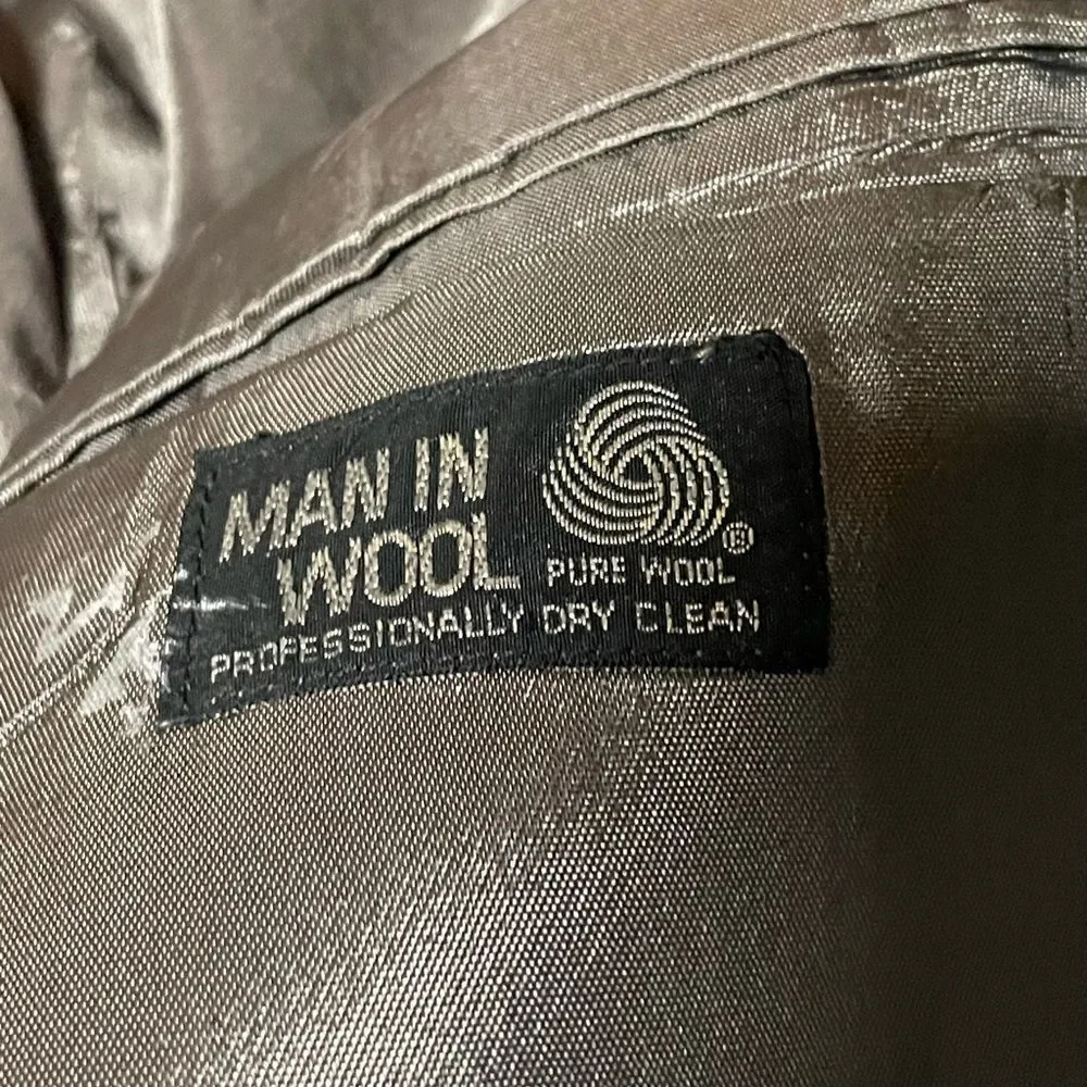 Vintage John Peel Ltd. Classic Tweed Wool Gray Men's Sports Coat (Size: 40R)